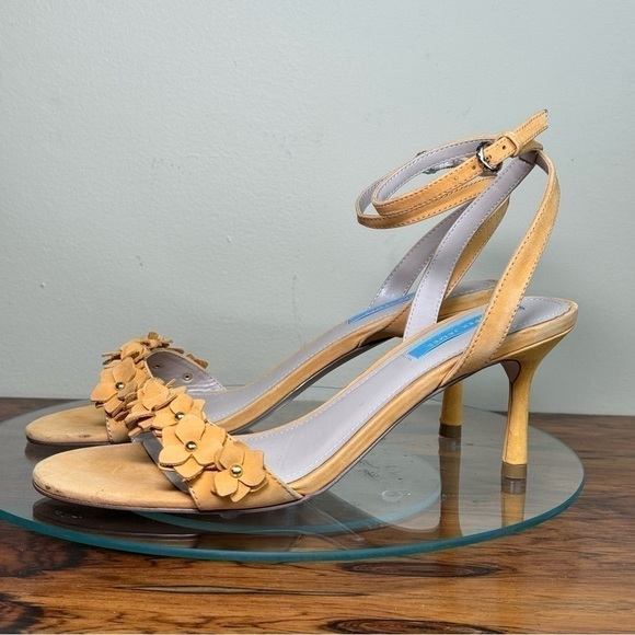 Draper James Floral Alice Ankle Strap Heels in Peach - Picture 8 of 16